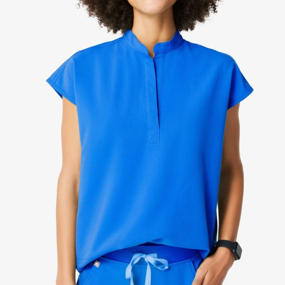 Figs Rafaela Scrub Top S - Royal Blue